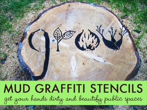 Make Your Own Eco-Conscious Graffiti with Mud Stencils | Inhabitat - Sustainable Design Innovation, Eco Architecture, Green Building Reverse Graffiti, Urban Intervention, Eco Architecture, Arts Ed, Green Building, Art Therapy, Eco Conscious, Tree Art, Sustainable Design