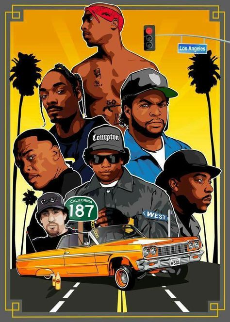 West Side Hip Hop 90, 90s Rappers, Dance Hip Hop, Arte Do Hip Hop, Baile Hip Hop, Hip Hop Artwork, Arte Hip Hop, Seni Pop, Hip Hop Poster