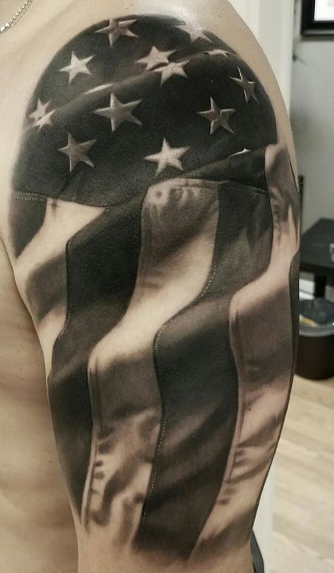 Black And Gray Flag Tattoo, Patriotic Tattoo Designs, Tattoo Ideas American Flag, South Carolina Tattoo Ideas, We The People Tattoo Design, Eagle Flag Tattoo, Flag Tattoo Stencil, American Flag Tattoo Stencil, Patriotic Tattoos Sleeve