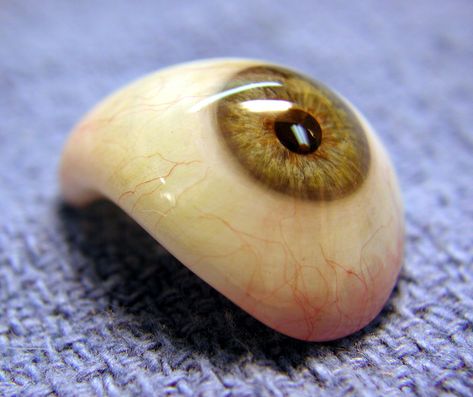 Ocular Prosthetics, Inc. custom made artificial eye.  For more information please visit www.ocularpro.com Prosthetic Eye, Eye Doctor Aesthetic, Glass Eyes Prosthetic, Prosthetic Eye Jewelry, Ocular Prosthesis, Orange Office, Opthamologist Eye Doctor, High School Kids, Earth Pigments