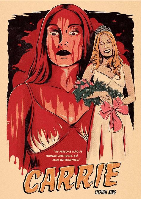 Carrie Poster, Carrie Movie, Jenifer Prince, Old Movie Poster, Carrie White, Old Movie, Horror Artwork, Retro Horror, Horror Posters