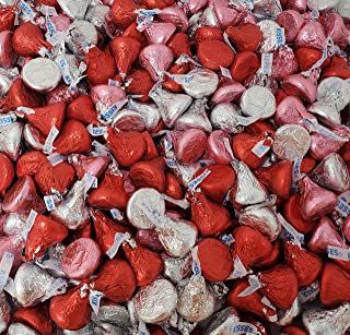 Valentine's Day Milk Chocolate Candy Mix - Hershey's Kisses Red Silver Pink Foil, Bulk 2 Lbs Candycore Aesthetic, Pink Hershey Kisses, Valentines Day Candy, Hershey's Kisses, Milk Chocolate Candy, Pink Foil, Hershey Kisses, Chocolate Candy, Milk Chocolate