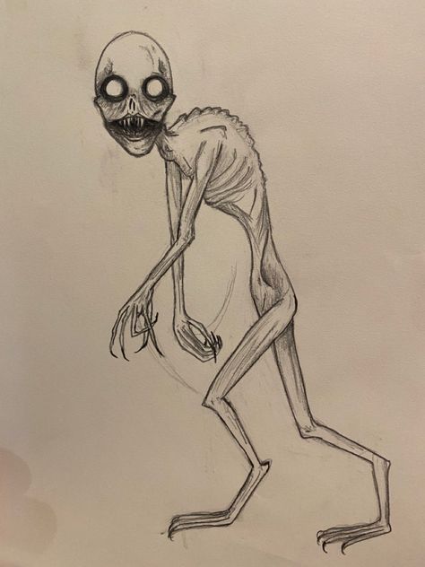 Cryptic Drawings, Wendigo Drawing, Creepy Character Design, Weird Drawings Creepy Easy, Black Ink Art, Creepy Faces, Witch Drawing, Disney Character Drawings, Weird Drawings