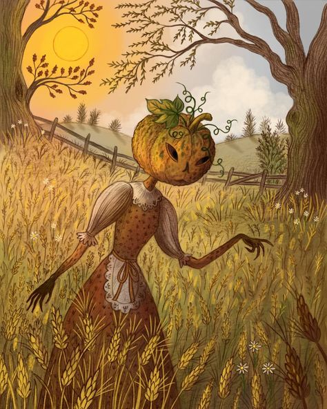 The Pumpkin Queen by Freya Hartas The Pumpkin Queen, Cute Halloween Images, Halloween Books For Kids, Haunting Beauty, Pumpkin Queen, Creepy Images, Halloween Artwork, Picture Books Illustration, Love Fairy