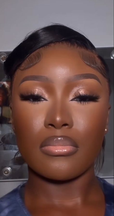 Melanin Makeup, Birthday Makeup Looks, Brown Girls Makeup, Natural Glam Makeup, Soft Makeup Looks, Makeup For Black Skin, Brown Skin Makeup, Soft Glam Makeup, Face Makeup Tutorial