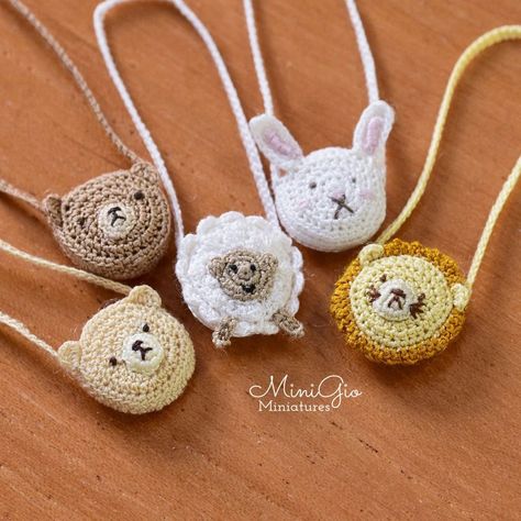 🐑🐰🦁🐻Miniature crochet doll bags in scale 1:12. Dollhouse accessories. #minigio #dollhouseminiatures #miniatureartisan #microcrochet… | Instagram Miniature Doll Clothes, Crochet Barbie Patterns, Miniature Crochet, Doll Bag, Crochet Barbie Clothes, Barbie Patterns, Miniature Doll, Handmade Miniatures, Dollhouse Accessories