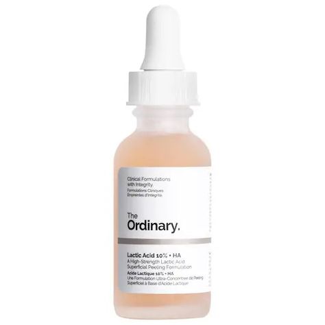 Lactic Acid 10% + HA 2% Exfoliating Serum - The Ordinary | Sephora The Ordinary Lactic Acid, Signs Of Inflammation, Best Exfoliators, Normal Skin Type, Squalane Oil, Improve Skin Tone, Alpha Hydroxy Acid, Body Exfoliator, Improve Skin Texture