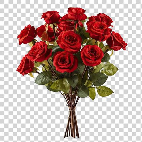 Ramo de rosas rojas sobre fondo transpar... | Premium Psd #Freepik #psd #ramo-rosas #san-valentin #fondo-san-valentin #rosas Png Clipart, Floral, Design