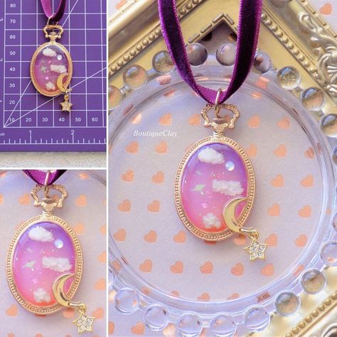 Pastel Girl, Rachel Lee, Resin Ideas, Kawaii Jewelry, Velvet Choker, Diy Resin Crafts, Diy Resin, Polymer Clay Charms, Resin Charms