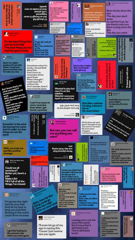 Spotify lyrics collage <3 Lyrics Collage, Popular Song Lyrics, Spotify Lyrics, Stand By You, Yearbook, Me Time, Song Lyrics, Photo Ideas, Phone Wallpaper