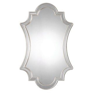 Uttermost Elara Wall Mirror | null Venetian Glass Mirror, Silver Antique Mirror, Venetian Wall Mirror, Scalloped Mirror, Uttermost Mirrors, Wall Mirrors Set, Rustic Wall Mirrors, Antique Mirror Wall, Silver Wall Mirror