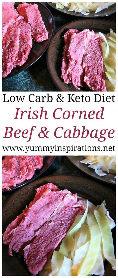 Authentic Irish Corned Beef and Cabbage Recipe - an easy low carb keto diet dinner idea #ketodietrecipes Irish Corned Beef And Cabbage, Canned Corned Beef Recipe, Irish Corned Beef, Keto Diet Dinner, Corned Beef And Cabbage Recipe, Beef And Cabbage Recipe, Diet Dinner, Corned Beef And Cabbage, Beef And Cabbage