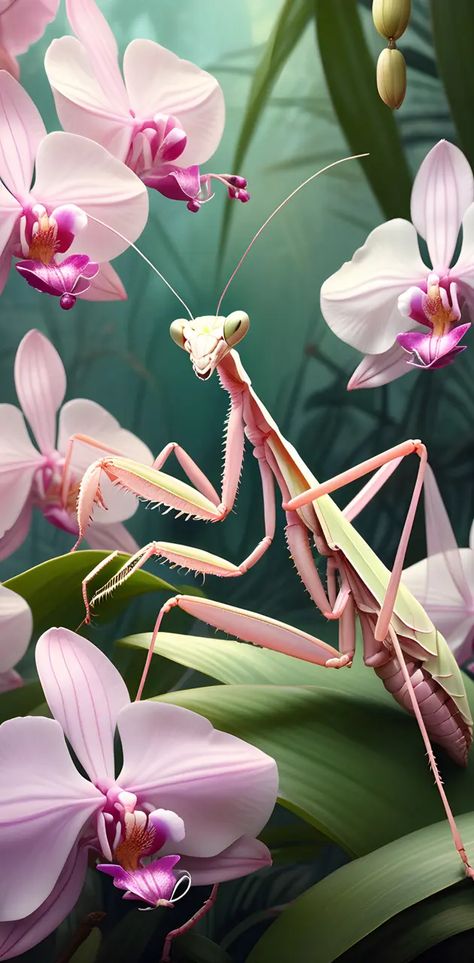 Mantis Wallpaper, Orchid Mantis, Orchids, Wallpapers