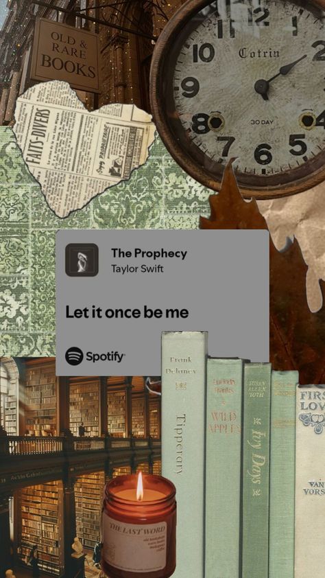 The Prophecy, Collage Wallpaper, Collage Illustration, Taylor Swift Wallpaper, Taylor Swift (lyrics), Taylor Swift Quotes, Rare Books, Lock Screen Wallpaper, Photo Collage