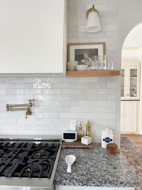 Wall Splash Kitchen Backsplash, Grey And White Subway Tile Backsplash, Old House Kitchen Backsplash, Wellfleet Coconut Tile, What To Do With A Small Wall In Kitchen, Kitchen Backsplash End Of Cabinet, Simple White Tile Backsplash, Montauk Tile Kitchen, Harmony Riad Tile White