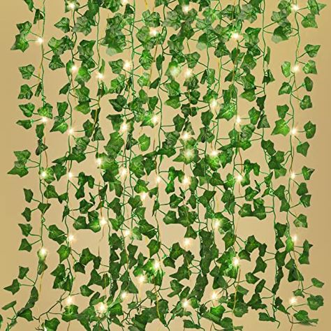 Artificial Leaves Decor, Bedroom Redecorating, Wedding Wall Decor, Fake Vines, Fake Ivy, Ivy Garland, Wedding Party Table Decorations, Artificial Hanging Plants, Ivy Vine