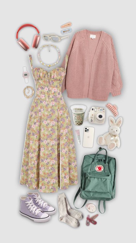 Pink Pastel Outfit, Cottagecore Outfits, Pastel Dress, Pastel Outfit, Aesthetic Pastel, Pink Pastel, Modest Fashion Outfits, Really Cute Outfits, Girly Fashion