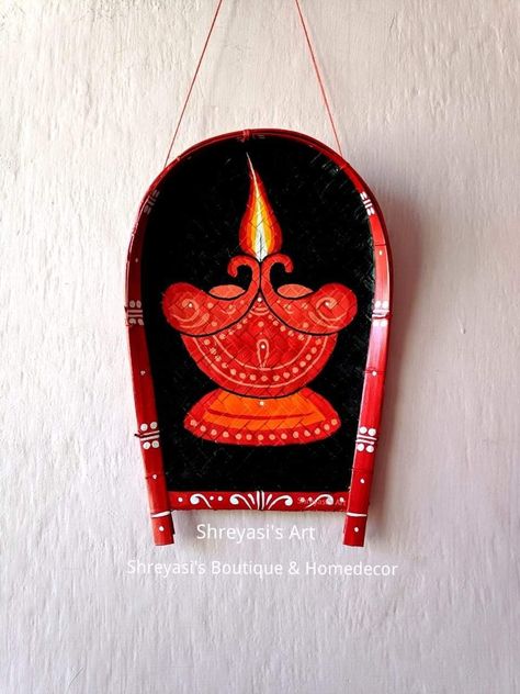 Kula Painting, Bengali Craft, Kula Art, Kulo Painting, Kulo Art, Creative Wall Painting, Boho Art Drawings, Indian Art Gallery, Rangoli Border Designs