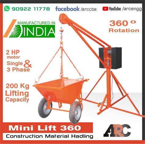 Construction Lift, Electrical Motor, Material Handling, Construction Materials, Cement