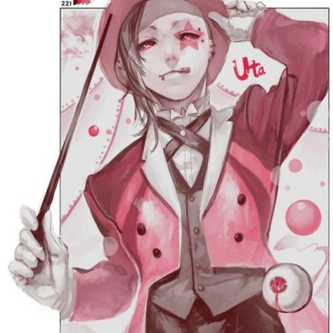 Pastel Clown by xX pastel music xX Uta Tokyo Ghoul, Tokyo Gul, Tokyo Ghoul Uta, Tokyo Ghoul Fan Art, Ring Leader, Touka Kirishima, Manga Illustration, An Anime, Tokyo Ghoul