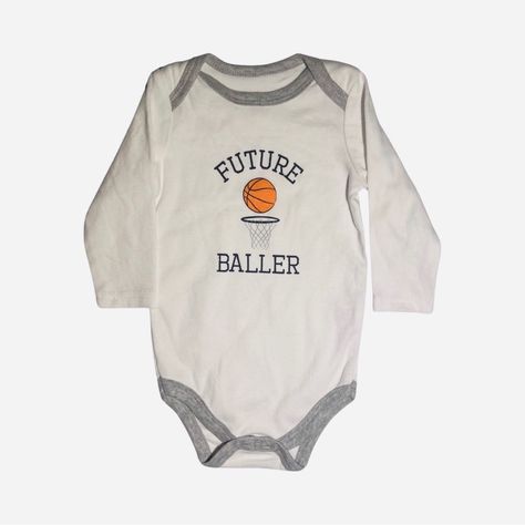 “Future Baller” Longsleeve Onesie - New With Tags, Never Worn Great For Basketball Or Sports Fans Kids Shirts, Onesies, Shirts Tops, Long Sleeve Tees, Tags, Sports, Tops & Tees, Long Sleeve