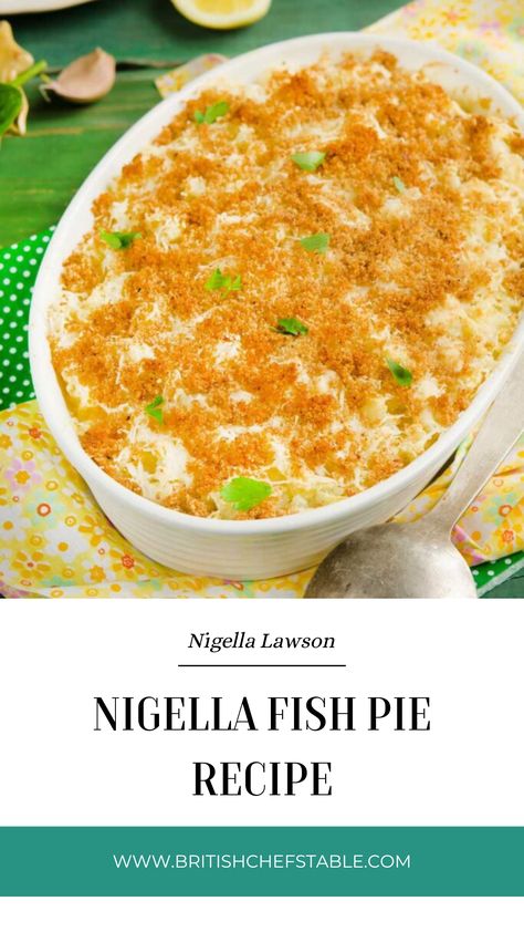 Nigella Fish Pie Recipe Haddock Mornay Recipe, Haddock Fish Recipes, Fish Pie Recipe, Nigella Lawson Recipes, Smoked Haddock, British Recipes, Fish Pie, Savory Pies, European Recipes