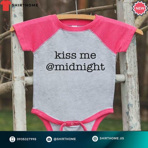 ShirtHome 2025 Gifts Girls New Year Shirts - Kiss Me @Midnight - Happy New Years Eve Outfit - New Years Eve Onepiece or Shirt - Infant, Toddler Pink Baseball Tee. This versatile shirt can help you seem more put together. tastefully created and engineered for optimal comfort. Choose from a range of colors and sizes to suit your own preference. #5 gift #happy new #new years #new year #baseball #years eve #Shirt #Shirthome