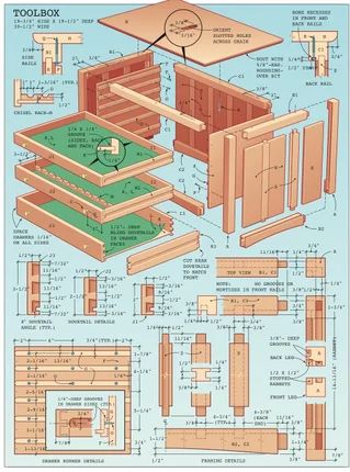 Wood Tool Chest, Wood Tool Box, Wooden Tool Boxes, Woodworking Chair, Woodworking Box, Diy Casa, Tool Chest, Wood Tools, Wood Plans