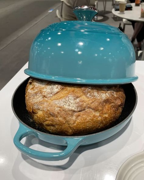 Le Creuset Sourdough, Le Creuset Bread, Biggest Kitchen, Cast Iron Bread, Bread Oven, Keeping Secrets, Bread Baker, Big Kitchen, Pan Recipes