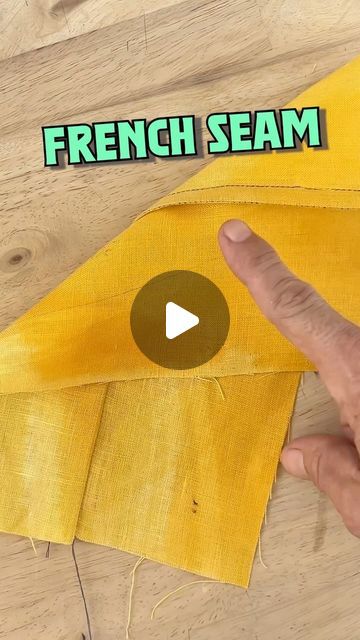 Tobias Konrath on Instagram: "Easy French seams! 
Going back to basics today for the first time sewists! 

If you don’t have an overlock - it doesn’t mean that you need to walk around with an unfinished garment - make French seams instead! This nifty & old school way of sewing turn the raw edges into neatly bound seam allowances that kind of look like a sausage. 
The trick is to sew a small SA of 0,5 cm (¼”) with the wrong sides facing - press and turn it - and then sew again with 1 cm (⅜”) SA with the right sides facing! 

Voilá! Ps fun fact in French it’s actually called “couture anglaise” which literally translates into “ English seam” ! 
I wonder who is blaming who for inventing it 😅✌️
Like - follow and comment & check out my shop via the link in the bio!!! 

please let me know if the French Seam Tutorial, Tobias Konrath, Finishing Seams, Sewing Machine Basics, French Seam, Back To Basics, Fun Fact, Sewing Techniques, Sewing Hacks