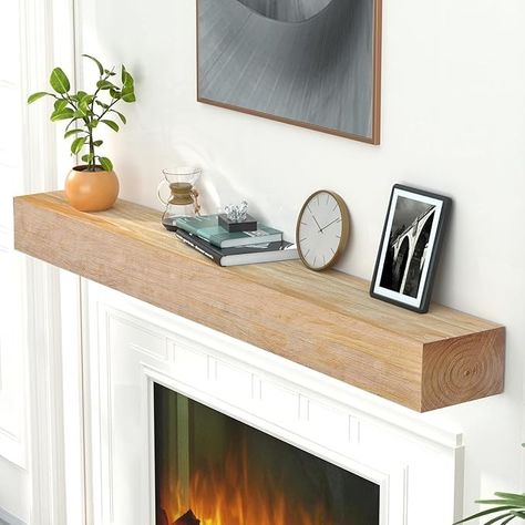 Amazon.com: ROOMTEC Fireplace Mantel,72" Wood Floating Fireplace Shelves,Wall Mounted Wooden Display Shelving,Handcrafted Wood Brack,Natural Mantels Over Fireplace | 72" x 8" x 6"-Aged Oak : Home & Kitchen Wood Mantel Shelf, Organizing Essentials, Floating Fireplace, Rustic Wood Floating Shelves, Fireplace Mantel Shelf, Floating Mantel, Fireplace Shelves, Wood Fireplace Mantel, Display Shelving