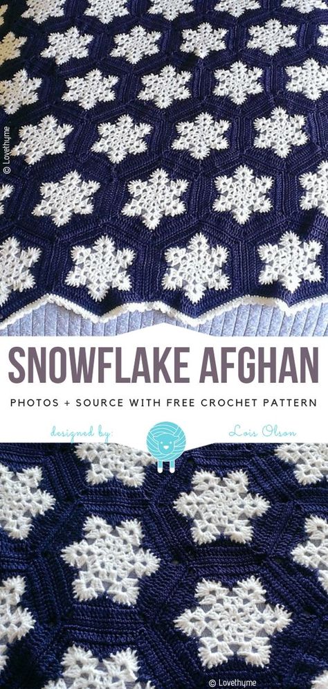 **madi**Snowflake Afghan Free Crochet Pattern | Wool Pattern Snowflake Afghan, Snowflake Blanket, Crochet Square Pattern, Crochet For Beginners Blanket, Crochet Snowflakes, Afghan Crochet, Afghan Patterns, Crochet Afghans, Afghan Pattern