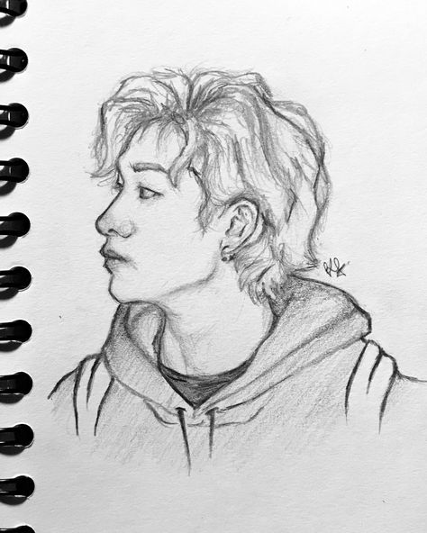 chan🤩🤩 #straykids #skz #bangchan Skz Bangchan, Children Sketch, Cute Sketches, Kpop Drawings, Arte Inspo, Fan Art Drawing, Dessin Adorable, Bts Drawings, Sketches Easy