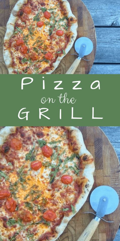 Pizza on the Grill - Mom's Kitchen Handbook Pizza On The Grill Recipes, Pizza On Grill How To Make, Grilled Pizza Recipes On Stone, Pizza On The Grill With Stone, Pizza On Bbq, Pizza On The Bbq, Pizza On The Grill, Grilled Pizza Recipes, Hot Temperature