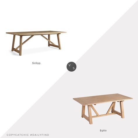 Daily Find | Wisteria White Oak Architect Farmhouse Extension, Wisteria White, Budget Home Decor, Trestle Dining Table, Trestle Dining Tables, Budget Home, Extension Dining Table, Home Trends, World Market