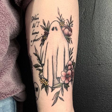 Pumpkin Tattoo, Ghost Tattoo, D Tattoo, Spooky Tattoos, Fresh Color, Halloween Tattoos, Skin Art, Pretty Tattoos, Tattoo You