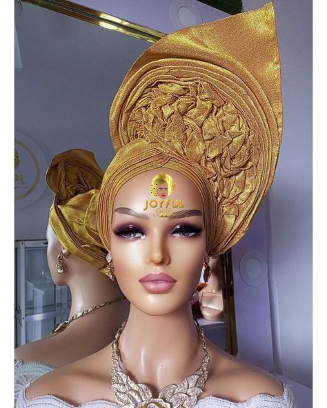 Autogele Styles, African Headband, Gele Styles, Headwrap Hairstyles, Crown Template, African Turban, Hand Fans For Wedding, Natural Hair Stylists, Couture Hats