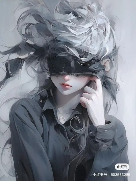 Fantasy Blindfold Art, Anime Blindfold, Japon Illustration, Anime Pixel Art, Digital Art Anime, Ethereal Art, 영감을 주는 캐릭터, Beautiful Fantasy Art, Character Aesthetic