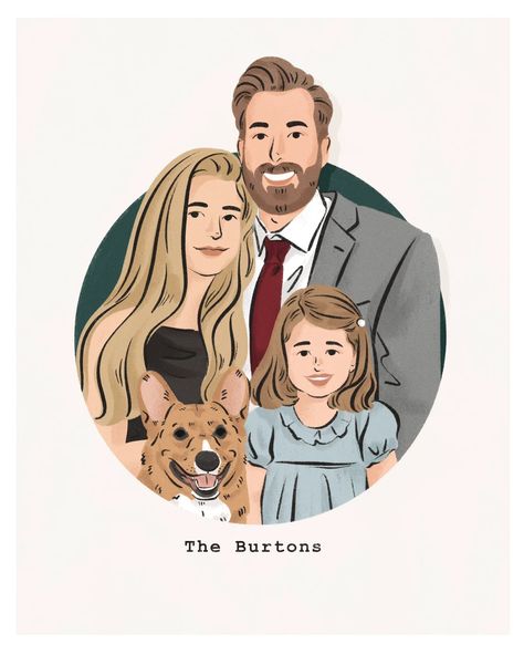 Custom Family Portrait Digital Family Illustration Family - Etsy UK Digital Family Portrait Illustration, Custom Portrait Illustration Couple, Cartoon Family Portrait, Portrait Illustration Digital, Family Portrait Illustration, Illustration Family, Family Artwork, Simpsons Characters, Custom Portrait Illustration