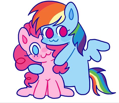 Rainbow Dash And Pinkie Pie, Pinkie Pie And Rainbow Dash, My Lil Pony, Mlp Fan Art, My Little Pony Drawing, Mlp Pony, My Little Pony Pictures, Pony Drawing, Mlp My Little Pony