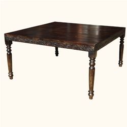 64" Square Solid Wood Hand Carved Dining Table For 8 People gorgeous 1500 Square Dining Table For 8, Dining Table For 8 People, Table For 8 People, Large Square Dining Table, Dining Bench With Storage, Dining Table For 8, Traditional Dining Tables, Living Room Furniture Tables, Classic Dining Room