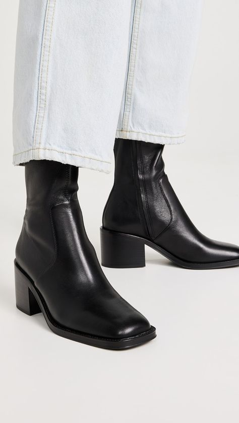 Loeffler Randall Nolan Stretch Ankle Booties | Shopbop Boots Men Outfit, Black Ankle Booties, Loeffler Randall, Ankle Booties, Boots Men, Accessories Design, Chelsea Boots, Fashion Shoes, New Arrivals