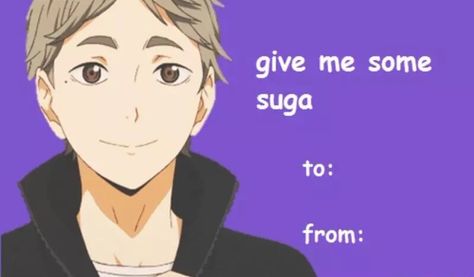 Haikyuu pick up lines Haikyuu Valentine Cards, Anime Pick Up Lines, Anime Valentines, Funny Haikyuu, Baddie Stuff, Valentines Anime, Anime Club, Funny Valentines Cards, Funny V