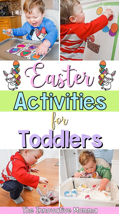 Easter Activities For Toddlers, Easter Toddler, Easter Crafts For Toddlers, Easter Activities For Kids, Easter Preschool, Easy Easter Crafts, Preschool Age, Toddler Easter, Toddler Snacks