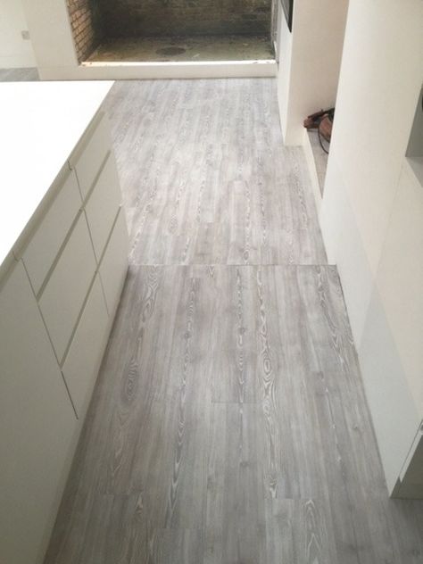 Amtico Spacia White Ash installation Amtico White Ash, Amtico Spacia, Amtico Flooring, White Ash, New Flat, Bedroom Designs, New House Ideas, Kitchen Flooring, House Inspiration