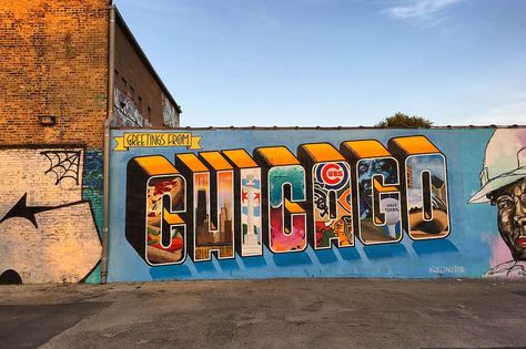 On April 15, discover a new neighborhood, get a run in and meet new friends. It's what Runstreet is all about. Greetings From Chicago, Chicago Murals, Chicago Street Art, Chicago Hot Dog, Chicago Street, Chicago Flag, Colorful Places, Chicago Art, Chicago Photos