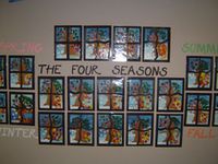 1st Grade Crafts, Four Seasons Art, Seasons Lessons, Grade 1 Art, 1st Grade Science, First Grade Science, Steam Learning, Fall Art Projects, Arts Integration