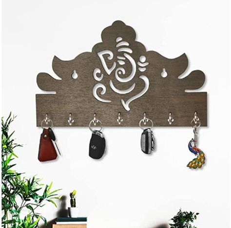 Wall Key Holder Entryway, Key Holder Design, Decorative Keys, Office Mudroom, Unique Key Holder, Contemporary Wall Shelf, Laser Cut Pins, Modern Key Holder, Keys Organizer