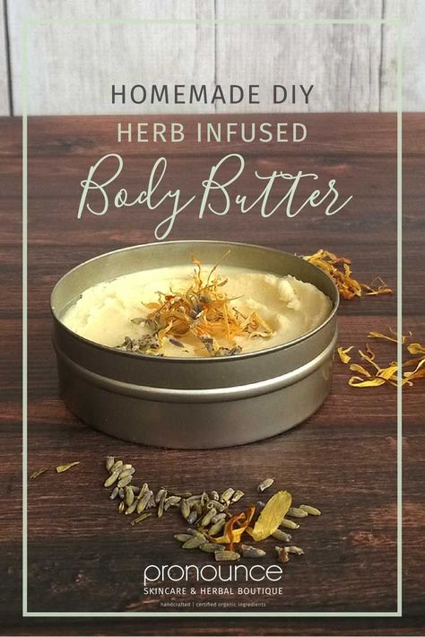 DIY Herb Infused Whipped Body Butter • pronounceskincare.com Natural Hygiene, Diy Body Butter Recipes, Herbal Wellness, Body Butter Recipe, Diy Soaps, Homemade Body Butter, Diy Body Butter, Body Butters Recipe, Natural Beauty Recipes