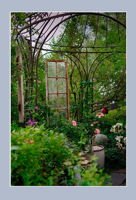 Gardens Old Gazebo, Iron Gazebo, Repurposed Window, Metal Gazebo, Garden Gazebo, Garden Park, Enchanted Garden, Nature Garden, Gorgeous Gardens